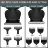 Scttomon Beard Trimmer for Men Professional Mens Beard Grooming Kit T-Blade Trimmer Electric Shaver Razor Nose Body Trimmer Hair Cutting Kit Cordless 7 in 1 Black - Image 3