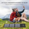 Enginstar 22W Portable Solar Panel for Power Station Solar Charger for Solar Generator Foldable Solar Panel for Camping RV Trip, QC3.0 USB Ports & DC Output, Compatible with iPhone Ipad, Laptop etc - Image 5