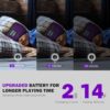 MUSICOZY White Noise Bluetooth Sleep Mask with 8 Soothing Sounds & 3D Wireless Sleep Headphones, Bluetooth Sleeping Headphones for Yoga Travel Office Relaxation, Tech Gadgets Gifts, Lavender Purple - Image 4