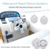 Pyle Marine Speakers - 6.5 Inch 2 Way Waterproof and Weather Resistant Outdoor Audio Stereo Sound System with 240 Watt Power and Low Profile Slim Style - 1 Pair - PLMRS6W (White) - Image 7