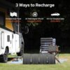 Portable Solar Generator with Panel, 100W Portable Power Station with 40W Panel, 110V AC Outlet Camping Solar Power Bank 146Wh Lithium Battery Pack for Home Use RV Van Outdoor Power Outage Backup - Image 3