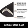 GORILLA GRIP Silky Gel Memory Foam Wrist Rest for Computer Keyboard, Mouse, Ergonomic Design for Typing Pain Relief, Desk Pads Support Hand and Arm, Mousepad Rests, Stain Resistant, 2 Piece Pad, Black - Image 6