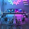 Mr IRONSTONE L Shaped Gaming Desk Corner Computer Desk, Home Office Desks Writing Workstation with Large Monitor Stand, Easy to Assemble (Black,51 Inch) - Image 9