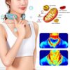 Celosmo EMS Neck Acupoints Lymphvity Massager Device Electric Deep Tissue 3D Massage USB Charge 12 Modes Neck Lymphatic Massager for Women Men Gift (Blue) - Image 2