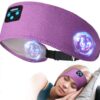 Voerou Sleep Headphones Wireless Bluetooth - Adjustable Headband Earbuds Washable Sleeping Headphones, Technology Gadgets for Side Sleepers, Workout, Jogging, Yoga, Travel, Meditation