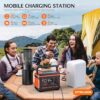 Giomre Portable Power Station, 297Wh Backup Lithium Battery Generator with 600W AC Output and 100W Fast Charging, Solar Generator for Outdoors Camping, Travel Emergency, Home Blackout - Image 3