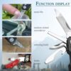 MINI Multitool Pliers, Birthday Christmas Gifts for Men Boyfriend Dad Husband Women, Pocket Knife 14-In-1, Rugged and Practical Portable Computer and Bike Gadgets, Black Camping and Survival Tools - Image 5