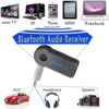 Mini Bluetooth Receiver for BLU Grand M3 - Wireless to 3.5mm Jack Hands-Free Car Kit 3.5mm Audio Jack w/LED Button Indicator for Audio Stereo System Headphone Speaker - Image 9