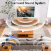 ULTIMEA 5.1 Surround Sound System for TV, Virtual Surround Sound Bar for Smart TV, APP Control, Home Theater Surround Speakers and Subwoofer Adjustable, Peak Power 320W, Poseidon D50 (2025 New Model) - Image 2