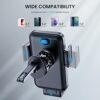 CINDRO Phone Holder Car [Upgrade Clip Never Fall] Car Phone Holder Mount Automobile Air Vent Hands Free Cell Phone Holder for Car Fit for All Car Mount for iPhone Android Smartphone - Image 6
