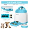 PETGEEK Automatic Dog Treat Dispenser with Button - Puzzle Memory Training Dog Button Feeder, Pet Geek Button Treat Food Dispensing Dog Toys Interactive, Iq Training Dog Feeder (Blue) - Image 4
