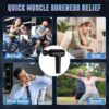 cotsoco Massage Gun, Muscle Massage Gun Deep Tissue Back Massager for Pain Relief, 20 Speeds Portable Electric Massage Device with Silent Brushless Motor, Suitable for Gym Office Home Travel(Black) - Image 10