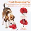 SCHITEC Dog Chew Toy for Large & Medium Dogs, Rubber Treat Dispensing Toy for Aggressive Chewers, Interactive Slow Feeder Tough Puzzle Toys Teeth Cleaning - Image 2