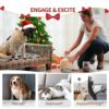 PETGEEK Automatic Dog Treat Dispenser with Button - Puzzle Memory Training Dog Button Feeder, Pet Geek Button Treat Food Dispensing Dog Toys Interactive, Iq Training Dog Feeder (Blue) - Image 8