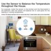 MOES Smart Programmable Thermostat for Home with Zone Remote Sensor and C-Wire Adapter, Tuya/Smart Life Remote Control Work with Alexa and Google Assistant, 7 Day Programmable, C-Wire Optional, 24VAC - Image 4