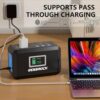 GENSROCK Portable Power Station, 88Wh Camping Solar Generator, Lithium Battery Power Bank with 2 110V/150W Peak AC Outlet, QC 3.0, Type-C, LED Flashlight for CPAP Home Camping Travel Emergency. - Image 4