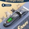 oneisall Cat Clippers for Matted Hair, Quiet Cat Shaver for Long Hair, Cordless Cat Hair Trimmer for Grooming, 2 Speed Pet Shaver Cat Grooming Kit for Cats Small Dogs Animals (Blue) - Image 8