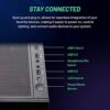Skytech Gaming Azure Gaming PC Desktop – AMD Ryzen 7 7700X 4.5 GHz, NVIDIA RTX 4070, 1TB NVME SSD, 32GB DDR5 RAM RGB, 650W Gold PSU, 360mm AIO, 11AC Wi-Fi, Windows 11 Home 64-bit,Black - Image 4
