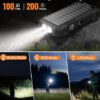 Solar Charger Power Bank, 42,800mAh Wireless Portable Charger with USB-C in/Output, QC3.0 Fast Charging 15W 4 Ports Outdoor Battery Pack Built-in LED Flashlight, for iPhone, Galaxy, iPad etc - Image 5
