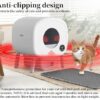 Self-Cleaning Cat Litter Box Double Safety Protection,100L Automatic Litter Box-Robot for Multiple Cats,Large Electric Litter Kitty Box-APP Control,Odor-Free,Liner&Litter Mat&Deodorizing Box - Image 3