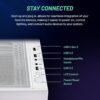 Skytech Azure Gaming PC, Intel i7 14700F 2.1 GHz, RTX 4070 Super 12GB GDDR6X, 1TB NVME Gen4, 32GB DDR5 RAM RGB, 750W Gold PSU, Wi-Fi, Win 11 Home - Image 3