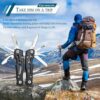 MINI Multitool Pliers, Birthday Christmas Gifts for Men Boyfriend Dad Husband Women, Pocket Knife 14-In-1, Rugged and Practical Portable Computer and Bike Gadgets, Black Camping and Survival Tools - Image 6