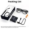 QZTELECTRONIC Smart Bone Conduction Glasses Bluetooth with Open-Ear Headphones, Photochromic Blue Light Blocking Lenses, IPX6 Waterproof, Hands-Free Calls/Music, Ideal Gifts for Dad/Men-Upgraded - Image 8