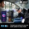 Bluetooth 5.4 Transmitter Receiver,2-in-1 Bluetooth Adapter for Airplane,Bluetooth Transmitter for TV,Gym, Up to 2 AirPods/Headphones,Wireless Audio Adapter with aptX LL for Travel & Home/Car Stereo - Image 7
