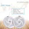 Pyle Marine Speakers - 6.5 Inch 2 Way Waterproof and Weather Resistant Outdoor Audio Stereo Sound System with 240 Watt Power and Low Profile Slim Style - 1 Pair - PLMRS6W (White) - Image 4