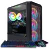 STGAubron Gaming PC Computer Desktop, GeForce RTX 2060 M 6G, Intel Core i7 up to 3.9GHz, 16G RAM, 512G SSD, WiFi 6, BT 5.2, RGB Fan x4, RGB Mouse Pad, Windows 10 Home