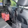 EldHus Headrest Hooks, Car Purse Holder for Handbag Grocery Bags Clothes Hat Jacket Backpack, Vehicle Hanger 4-Pack - Image 4