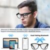 QZTELECTRONIC Smart Bone Conduction Glasses Bluetooth with Open-Ear Headphones, Photochromic Blue Light Blocking Lenses, IPX6 Waterproof, Hands-Free Calls/Music, Ideal Gifts for Dad/Men-Upgraded - Image 6