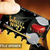 Wallet Ninja Multitool Card – 18 in 1 Credit Card Size Multi-Tool for Quick Repairs, EDC Survival Gear, Bottle Opener, Camping – Cool Gadget and Stocking Stuffer (Black) - Image 4