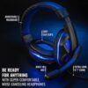 Ritz Gear Gaming Accessories Kit (Blue) | 4-in-1 LED Backlight Bundle PC Combo with Multimedia Keyboard, Optical Mouse, Mouse Pad & Headset with Adapter | for Windows 7+ Desktop, Laptop, Xbox & PS4 - Image 4