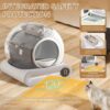 SUW Self Cleaning Litter Box, Automatic Cat Litter Box Self Cleaning for Multiple Cats, 65L+9L Robot, 3 Rolls Grabage Bags, Negative ion Deodorization, APP Control, Toilet Monitoring - Image 4