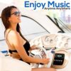 Pyle Bluetooth Marine Receiver Stereo & Speaker Kit 300W Single DIN Boat Marine Head Unit l LCD, Mic, Hands-Free Calling, AUX, MP3/USB/SD, AM/FM Radio, Remote - PLMRK47BK (Black) - Image 7