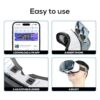 VR Headset for Phone, Compatible with iPhone Samsung and Android 3D Virtual Reality for Kids and Adults VR Goggles for Smartphone /4.5-6.3in Eyes Protected Anti-Blue HD Lenses - Image 5