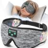 Sleep Mask with Bluetooth Headphones, Boodlab Bluetooth Eye Mask for Sleeping, Washable Sleeping Headphones, Cool Tech Gadgets Unique Gift for Valentine's Father's Mother's Day Birthday Christmas