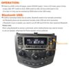 Bluetooth Car Kit, 3 in 1 Car Audio Input Adapter with AUX USB Bluetooth for Honda Accord Civic CRV Odyssey Fit Pilot Element Ridgeline Acura MDX TSX CSX - Image 4