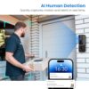 Lunelyx 1080P Video Doorbell Camera, Wireless Indoor/Outdoor Surveillance Cam, Cloud Storage, 2.4G WiFi Only, AI Human Detection, Cloud Storage, Night Vision, Two Way Audio - Image 2