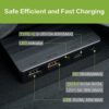 JJN 18V 100W Portable Solar Panel Foldable Solar Panels Bulit-in Charge Controller Mono. Solar Charger with PD 60W USB/Type-C/DC/QC 3.0 for Portable Power Station Outdoor Camping Van RV Trip - Image 4