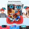 Upgraded VR Headset for Nintendo Switch & Switch OLED Model, Switch VR Glasses with Adjustable HD Lenses and Comfortable Head Strap, Labo VR Kit 3D Goggles for Switch Accessories (Orange&Blue) - Image 4