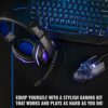 Ritz Gear Gaming Accessories Kit (Blue) | 4-in-1 LED Backlight Bundle PC Combo with Multimedia Keyboard, Optical Mouse, Mouse Pad & Headset with Adapter | for Windows 7+ Desktop, Laptop, Xbox & PS4 - Image 5