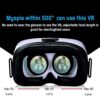 VR Headset for Phone, Compatible with iPhone Samsung and Android 3D Virtual Reality for Kids and Adults VR Goggles for Smartphone /4.5-6.3in Eyes Protected Anti-Blue HD Lenses - Image 7