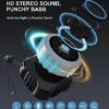 Waterproof Bluetooth Speaker IPX7, Shower Speaker with Dynamic Lights, TWS Mode, Loud Stereo Sound, Robust Bass, Portable Wireless Speaker with 24H Playtime for Home, Outdoor/Kayak/Gift for Men, Women - Image 2