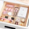 Vtopmart 25 PCS Clear Plastic Drawer Organizers Set, 4-Size Versatile Bathroom and Vanity Drawer Organizer Trays, Storage Bins for Makeup, Bedroom, Kitchen Gadgets Utensils and Office - Image 8