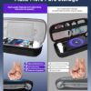 QUAGGY 3-in-1 Accessoris Kit Compatible with Playstation Portal, EVA Carrying Case for PS Portal with Clear Skin Protective Case, 2 Screen Protectors for PlayStation Portal,Protective Shell Portable Travel Handbag for PS5 Portal Remote Player - Image 3