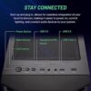 Skytech Gaming Shadow Gaming PC Desktop – AMD Ryzen 7 5700X 3.4 GHz, NVIDIA RTX 4060, 1TB NVME SSD, 16GB DDR4 RAM 3200, 600W Gold PSU, 11AC Wi-Fi, Windows 11 Home 64-bit,Black - Image 3