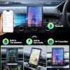 LAMTTO Wireless Apple Carplay Screen for Car Android Auto Magnetic Holder, OTA, Portrait & Landscape Screen, GPS Navigation, Portable Car Audio Receivers Mirror Link, Bluetooth, Voice Control - Image 5