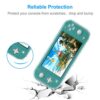 Crystal Clear Cover Case for Switch Lite, Ultra Slim Clear Hard PC Protective Case Compatible with Nintendo Switch Lite with a Glass Screen Protector and 8 Thumb Grips Caps - Image 4